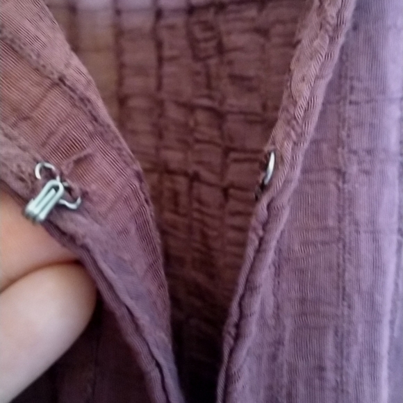 EUC Torrid Size 2X Burgundy Stripe Gauze Lace Up Peasant Top - Picture 10 of 15